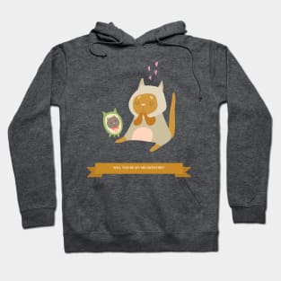 Cute and Funny Valentine's Day Gifts For Cat Lovers | Will You Be My Meowentine? Hoodie